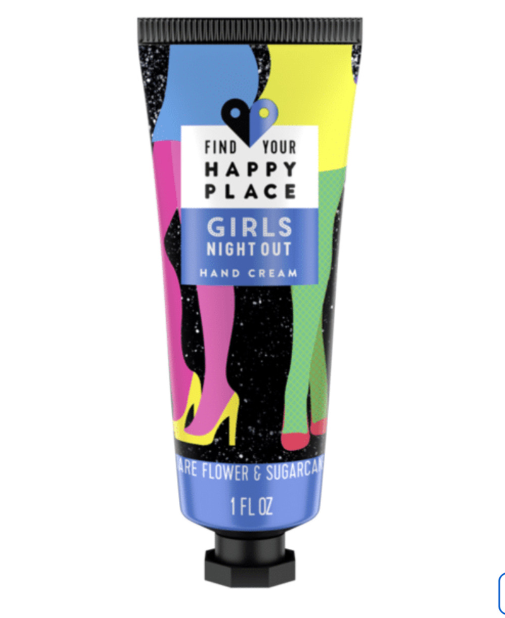 50x Find Your Happy Place GIRLS NIGHT OUT 1 oz hand cream Tiare Flower Sugarcane